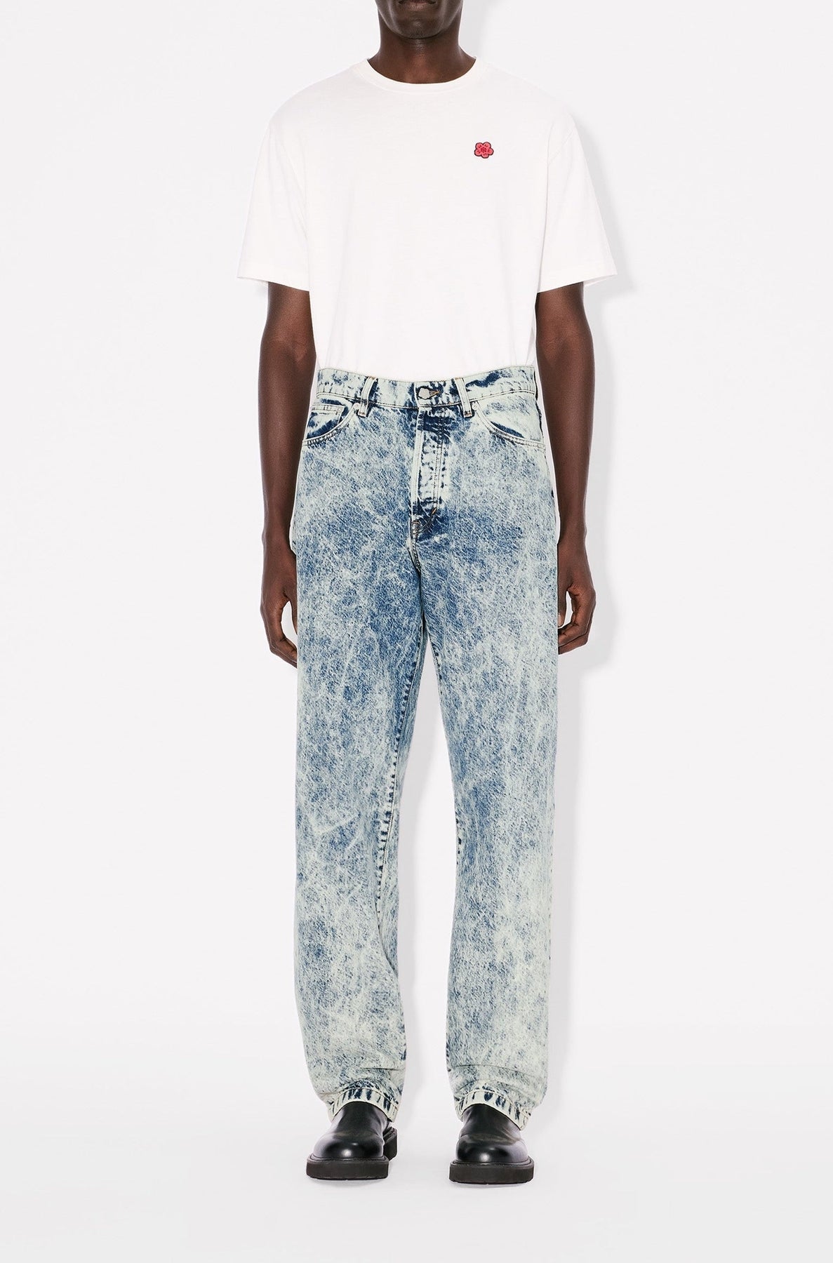 Loose Botan Jeans - Snow Bleached Blue Denim