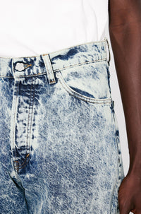 Loose Botan Jeans - Snow Bleached Blue Denim