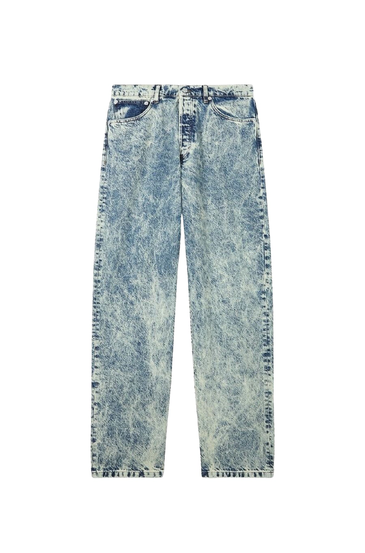 Loose Botan Jeans - Snow Bleached Blue Denim