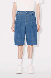 School boy shorts - Stone Bleached Blue Denim