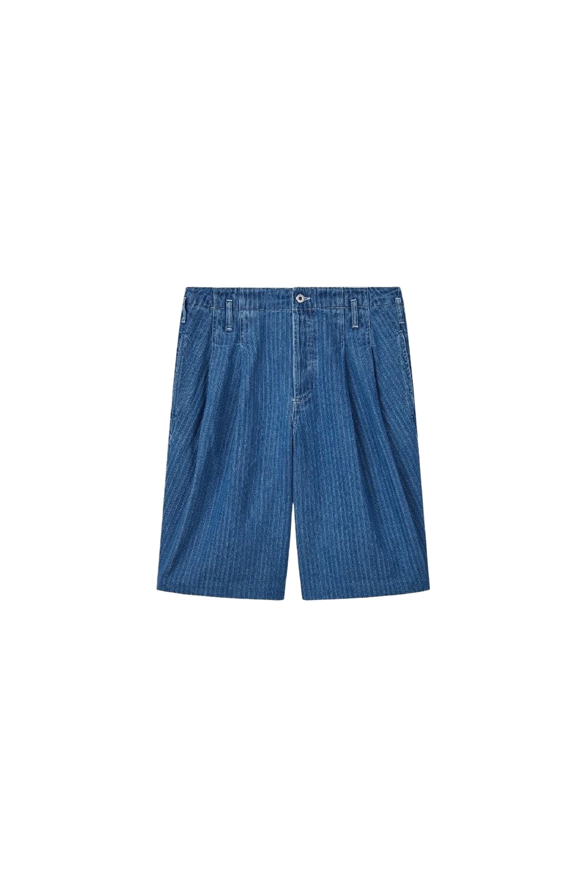 School boy shorts - Stone Bleached Blue Denim