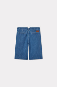 School boy shorts - Stone Bleached Blue Denim