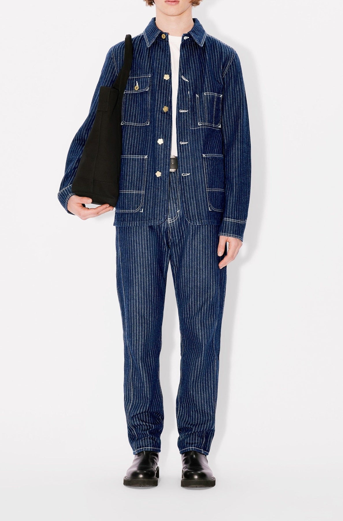 Casual workwear jacket - Rinse Blue Denim