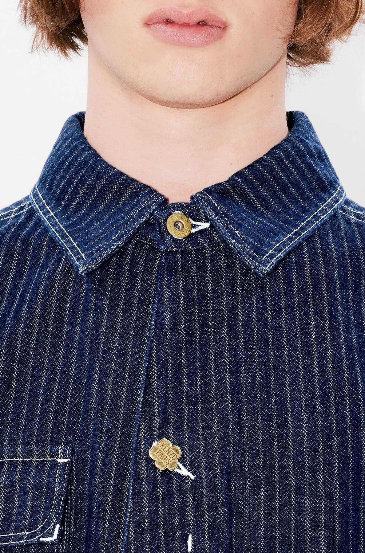 Casual workwear jacket - Rinse Blue Denim