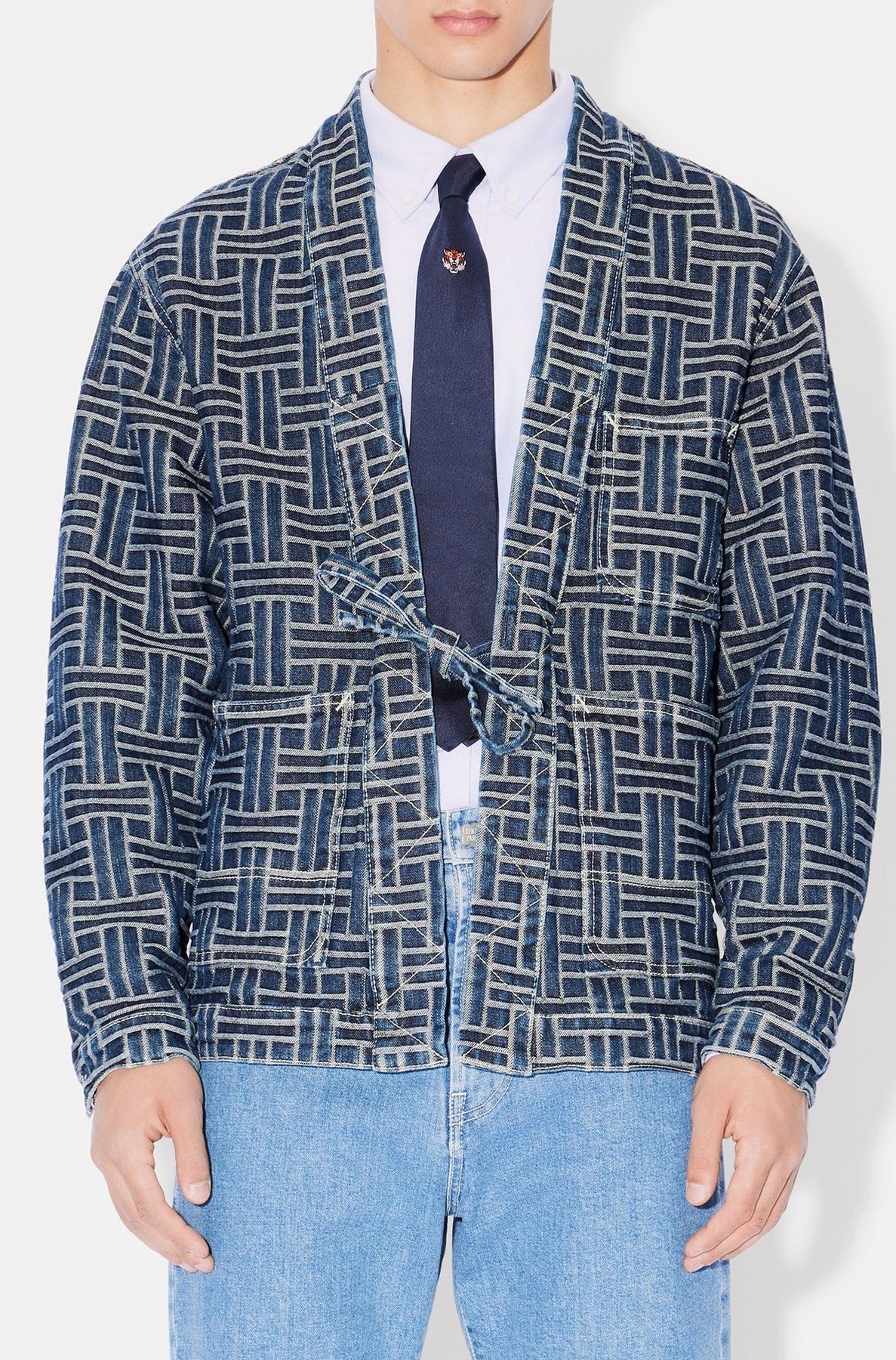 Kimono Kenzo Weave - Dark Stone Blue Denim
