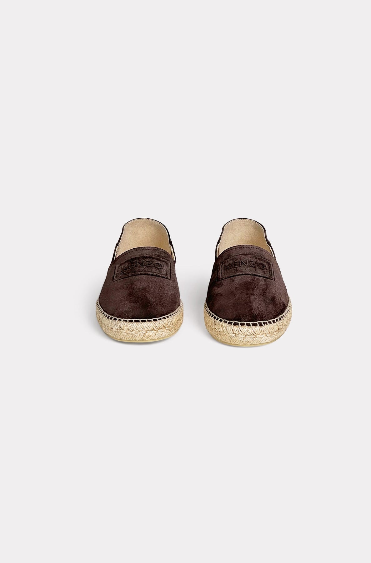 Kenzo espadrilles in leather - Chocolate