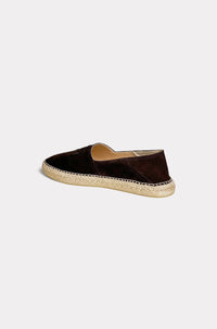 Kenzo espadrilles in leather - Chocolate