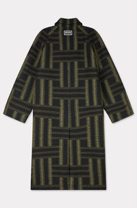 Manteau Kenzo Weave en laine - Black