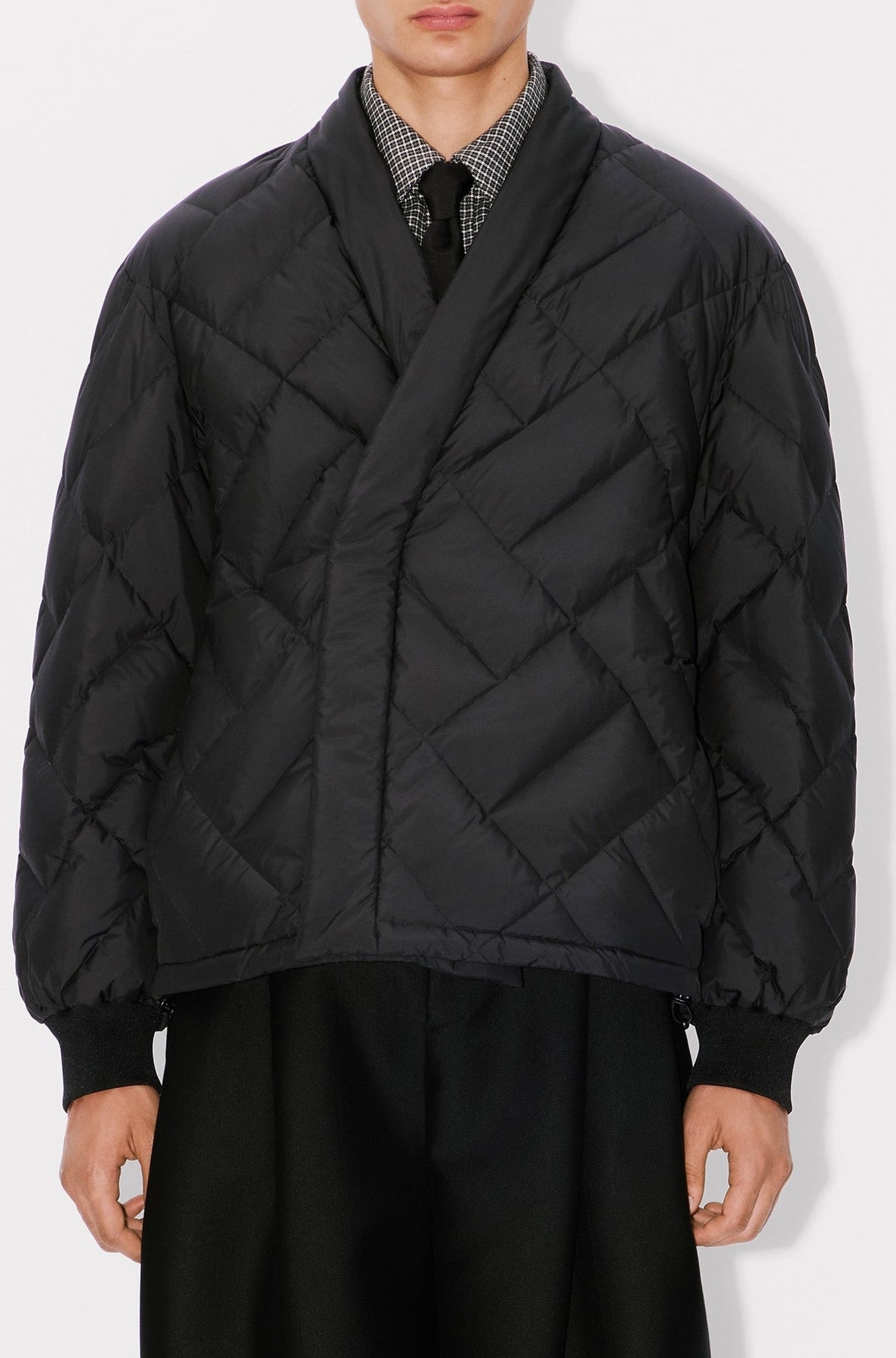 Kimono jacket Kenzo Weave - Black