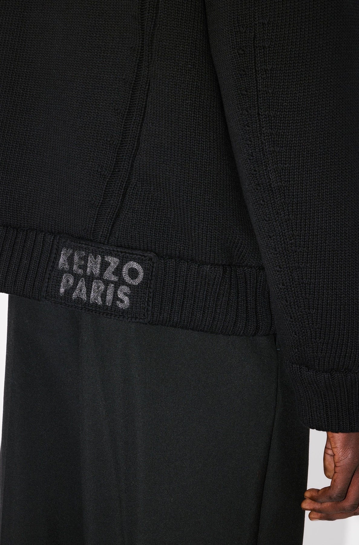 Knitted down jacket - Black