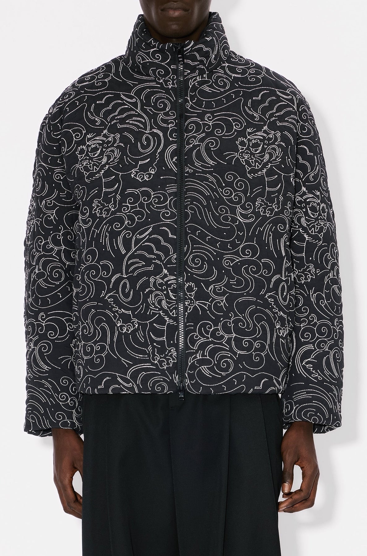 Kenzo Star Tiger Down Jacket - Black