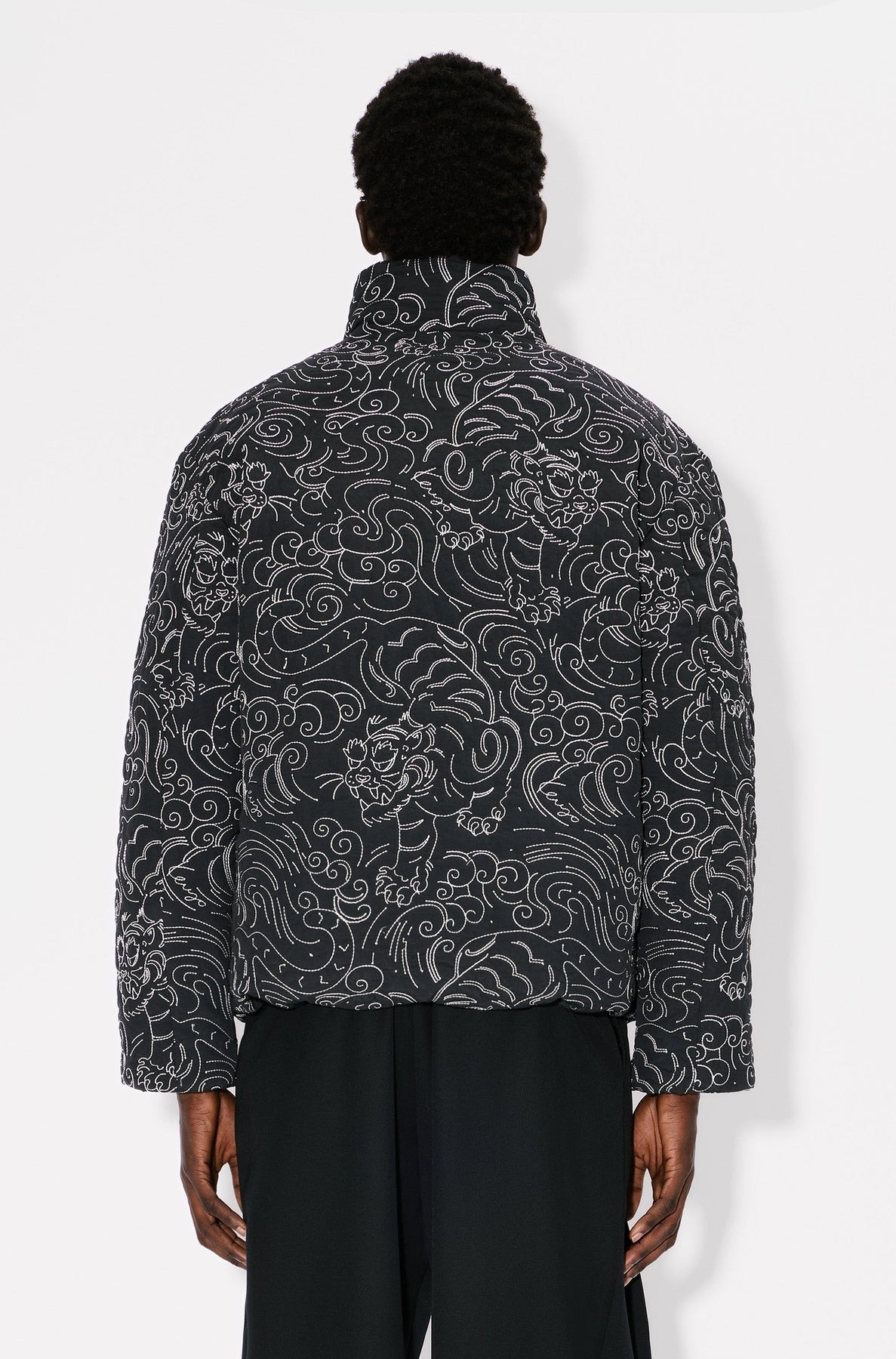 Kenzo Star Tiger Down Jacket - Black