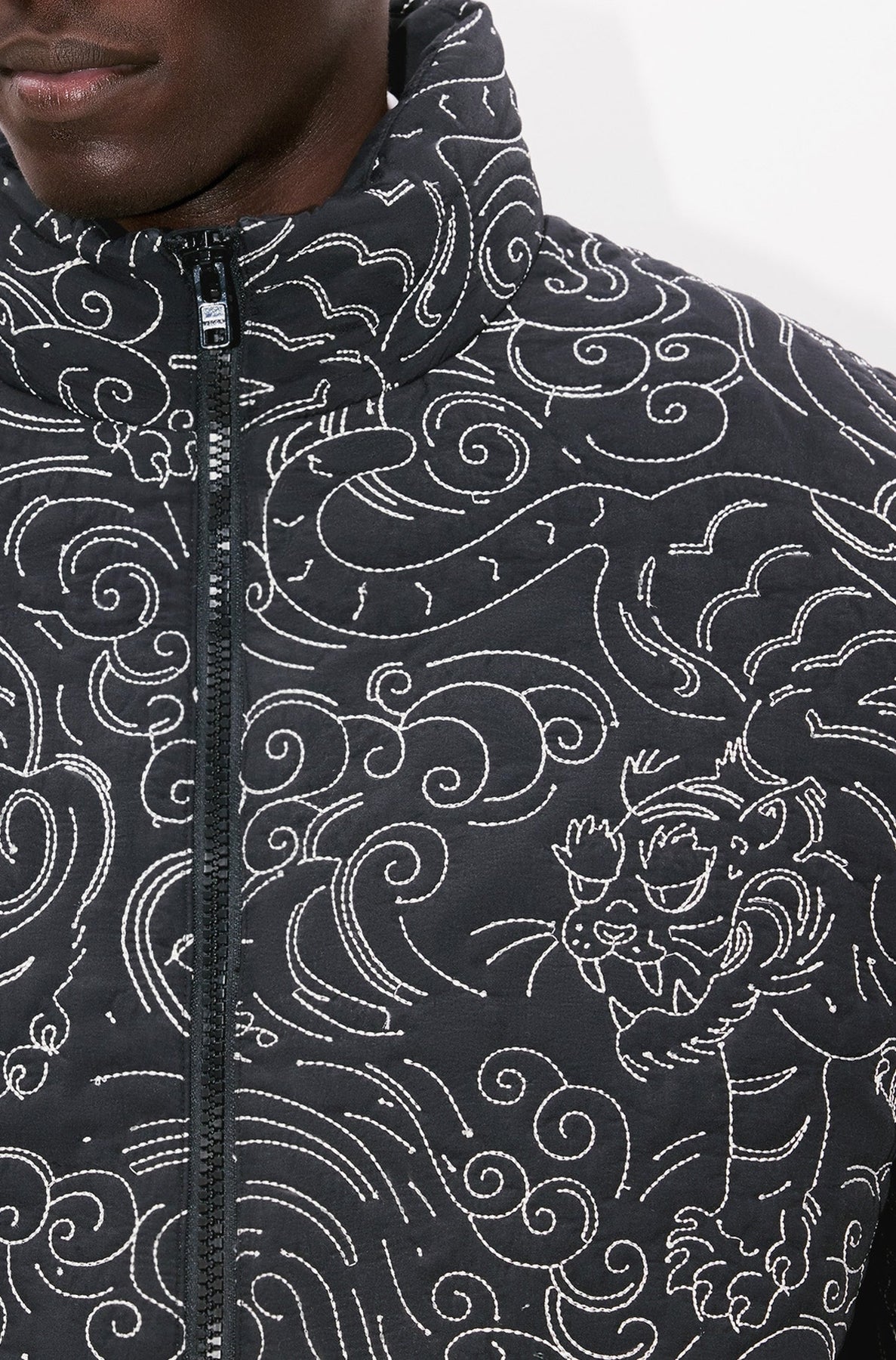 Kenzo Star Tiger Down Jacket - Black