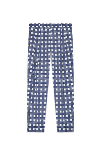Kenzo Weave Pleated Straight Fit Trousers - Midnight Blue