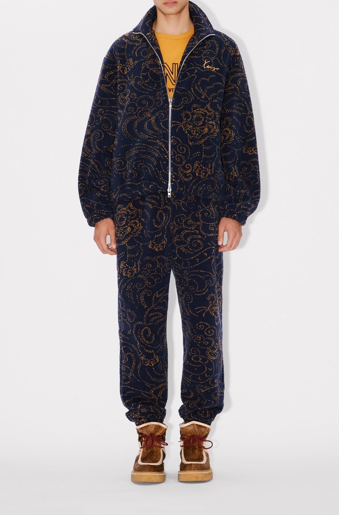 Kenzo Star Tiger embroidered jogging trousers - Blue Black