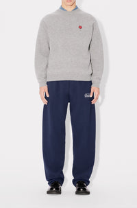 Kenzo Kube embroidered straight-leg sweatpants - Midnight Blue