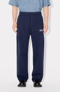 Kenzo Kube embroidered straight-leg sweatpants - Midnight Blue