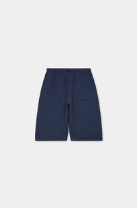 Kenzo Weave oversize embroidered shorts - Blue Black