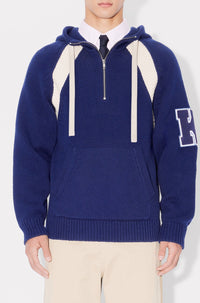 Pull à capuche Kenzo Paris Varsity en laine - Midnight Blue