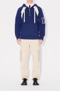 Pull à capuche Kenzo Paris Varsity en laine - Midnight Blue
