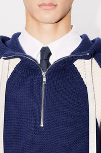 Pull à capuche Kenzo Paris Varsity en laine - Midnight Blue