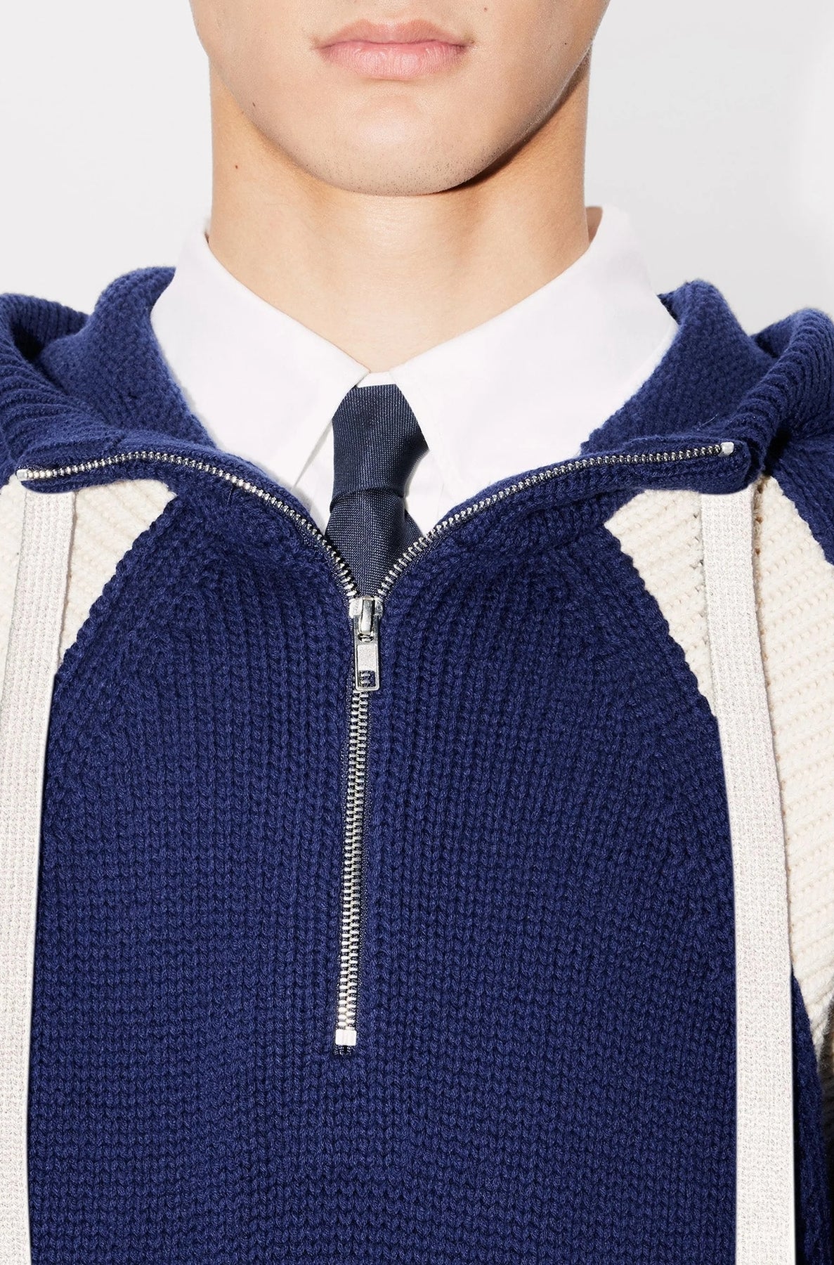 Pull à capuche Kenzo Paris Varsity en laine - Midnight Blue
