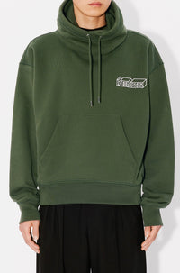 Sweatshirt à col tube brodé Kenzo Kube - Dark Khaki