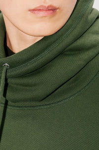 Sweatshirt à col tube brodé Kenzo Kube - Dark Khaki