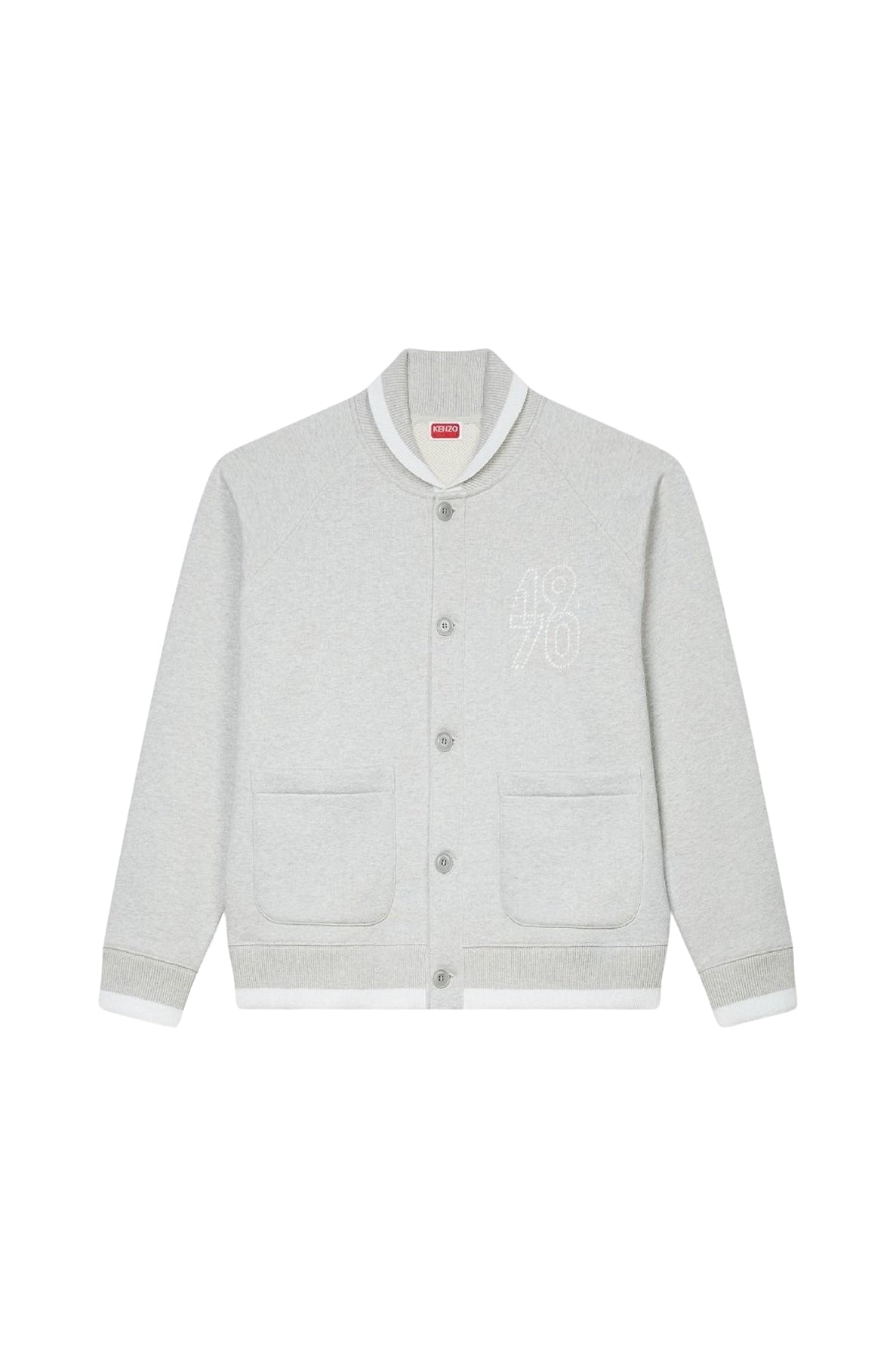 Cardigan brodé Kenzo Constellation - Pale Grey