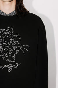 Sweatshirt brodé Kenzo Star Tiger - Black