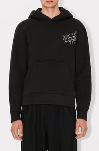 Sweatshirt à capuche brodé Kenzo Star Tiger - Black