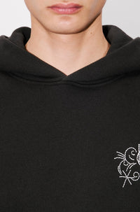 Sweatshirt à capuche brodé Kenzo Star Tiger - Black