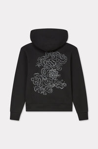 Sweatshirt à capuche brodé Kenzo Star Tiger - Black