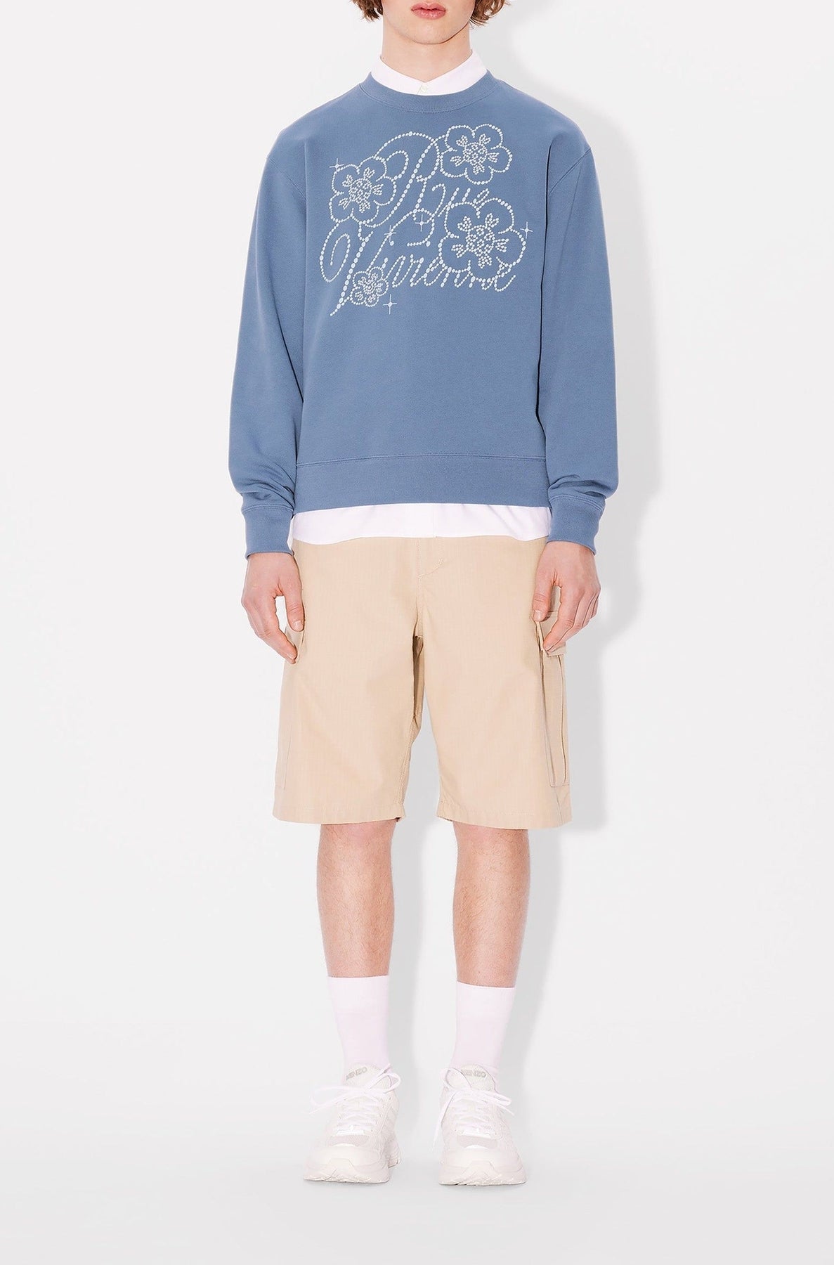 Sweatshirt brodé Kenzo Constellation - Blue