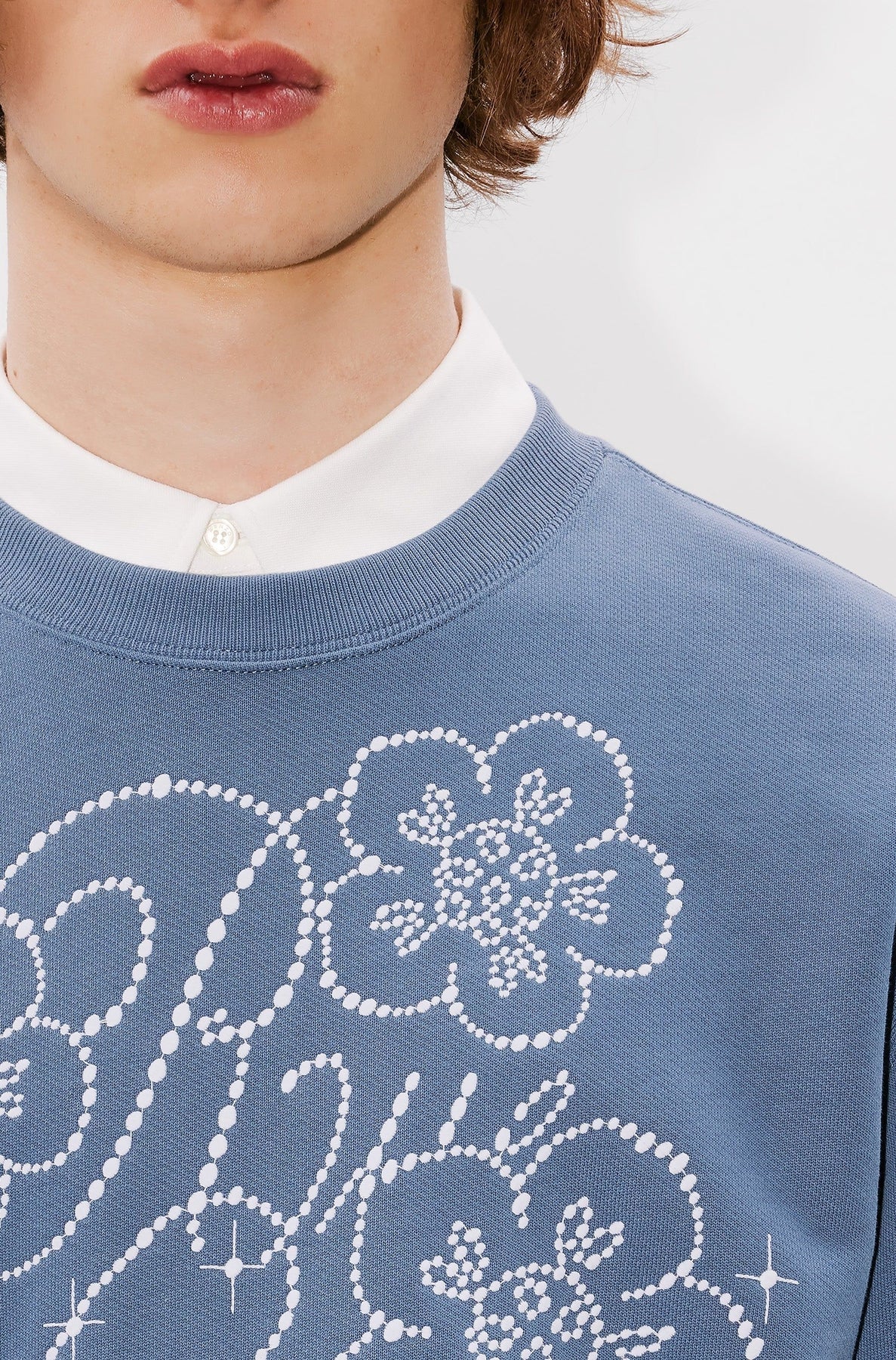 Sweatshirt brodé Kenzo Constellation - Blue