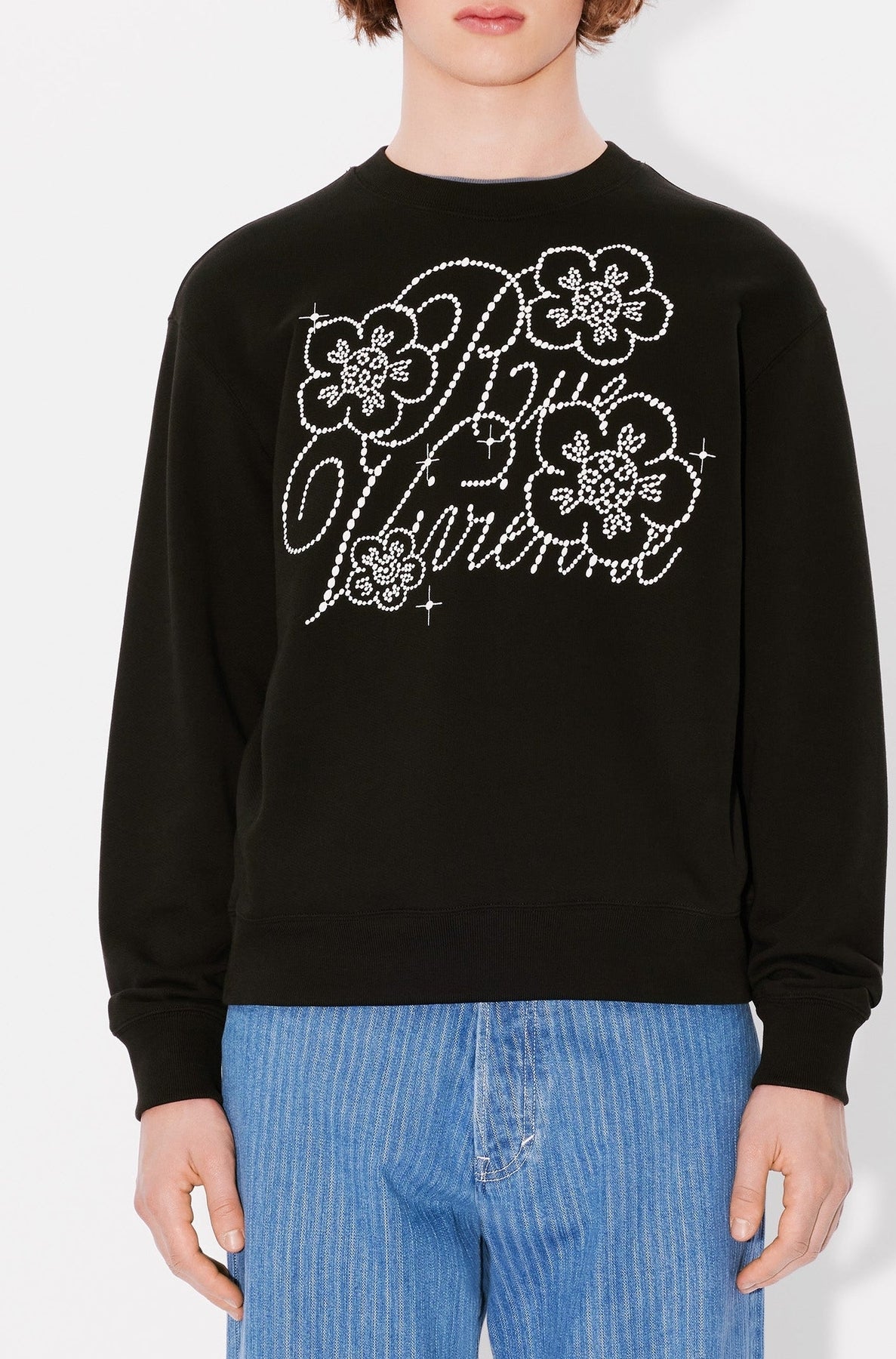 Sweatshirt brodé Kenzo Constellation - Black