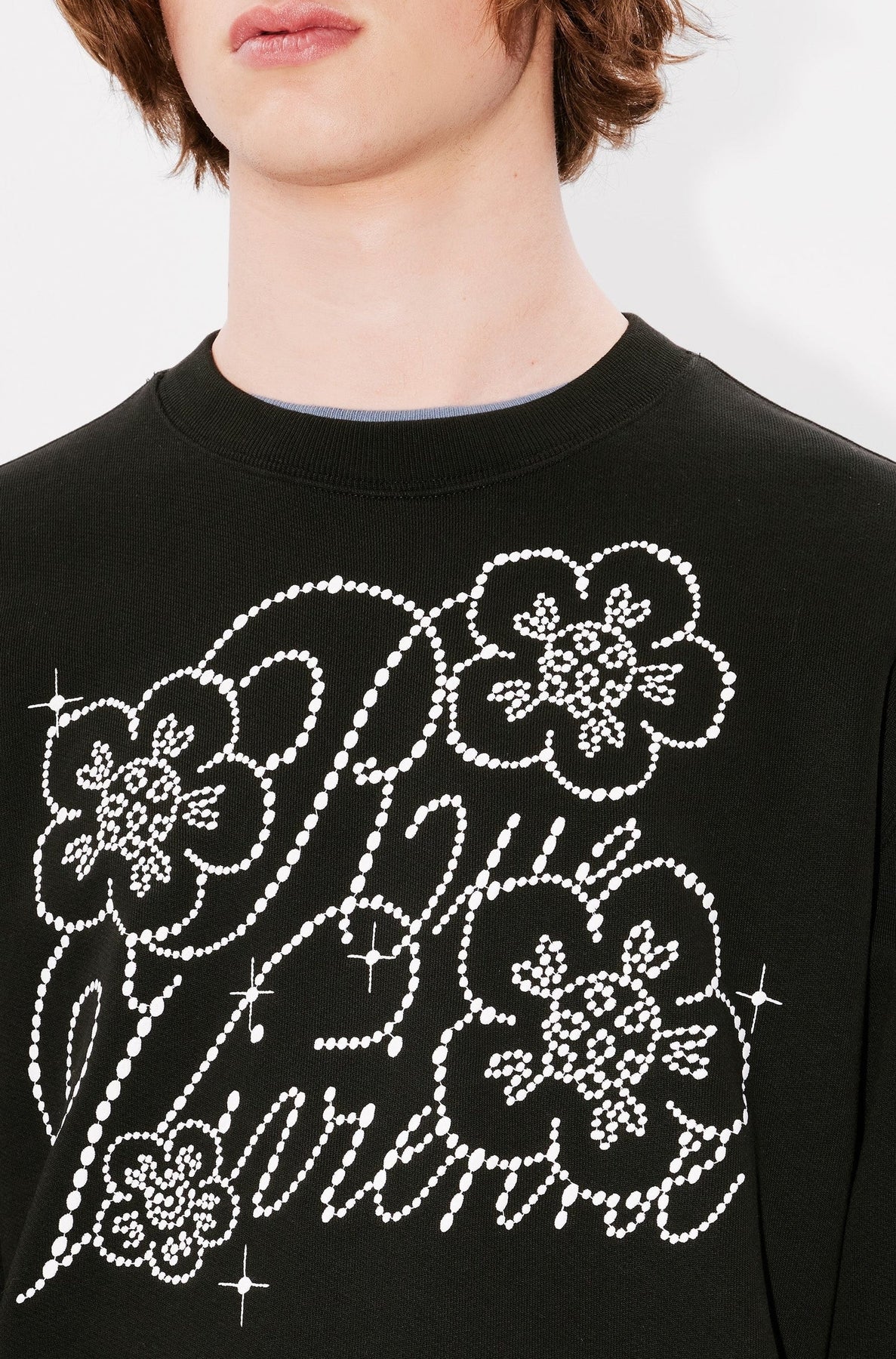 Sweatshirt brodé Kenzo Constellation - Black