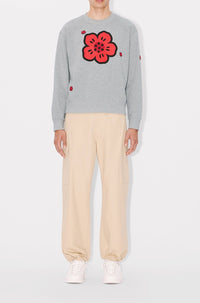 Sweatshirt brodé Boke Flower - Pearl Grey