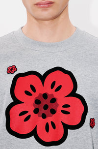 Sweatshirt brodé Boke Flower - Pearl Grey