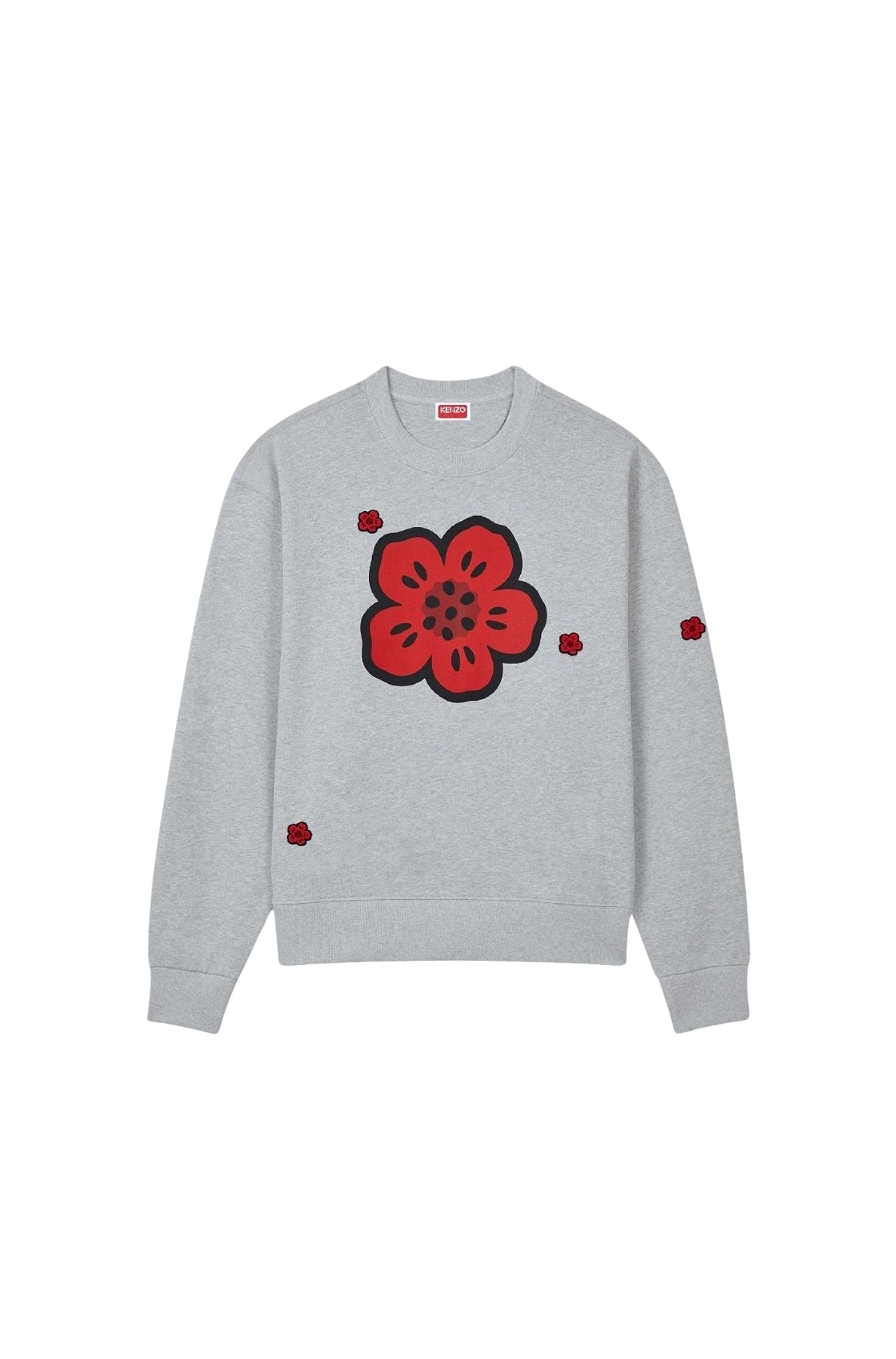 Sweatshirt brodé Boke Flower - Pearl Grey