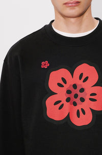 Sweatshirt brodé Boke Flower - Black