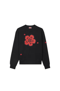 Sweatshirt brodé Boke Flower - Black