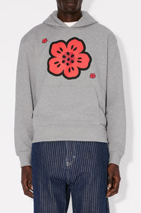 Sweatshirt à capuche brodé Boke Flower - Pearl Grey