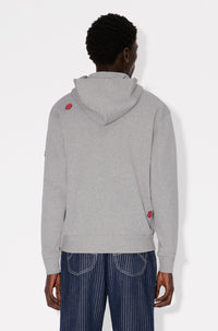 Sweatshirt à capuche brodé Boke Flower - Pearl Grey