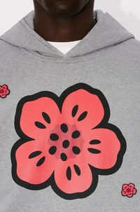 Sweatshirt à capuche brodé Boke Flower - Pearl Grey