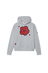 Sweatshirt à capuche brodé Boke Flower - Pearl Grey
