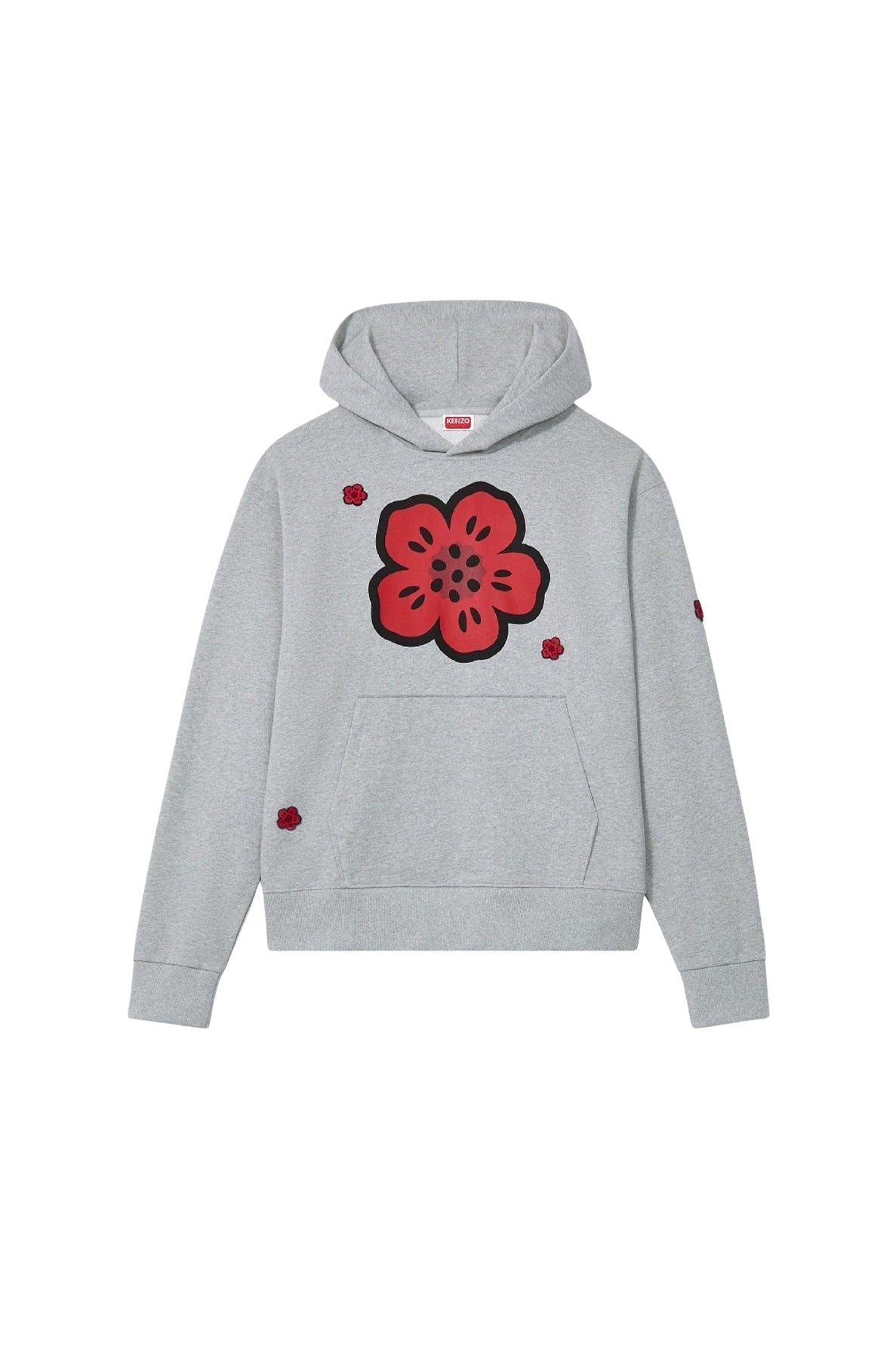 Sweatshirt à capuche brodé Boke Flower - Pearl Grey
