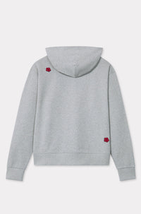 Sweatshirt à capuche brodé Boke Flower - Pearl Grey