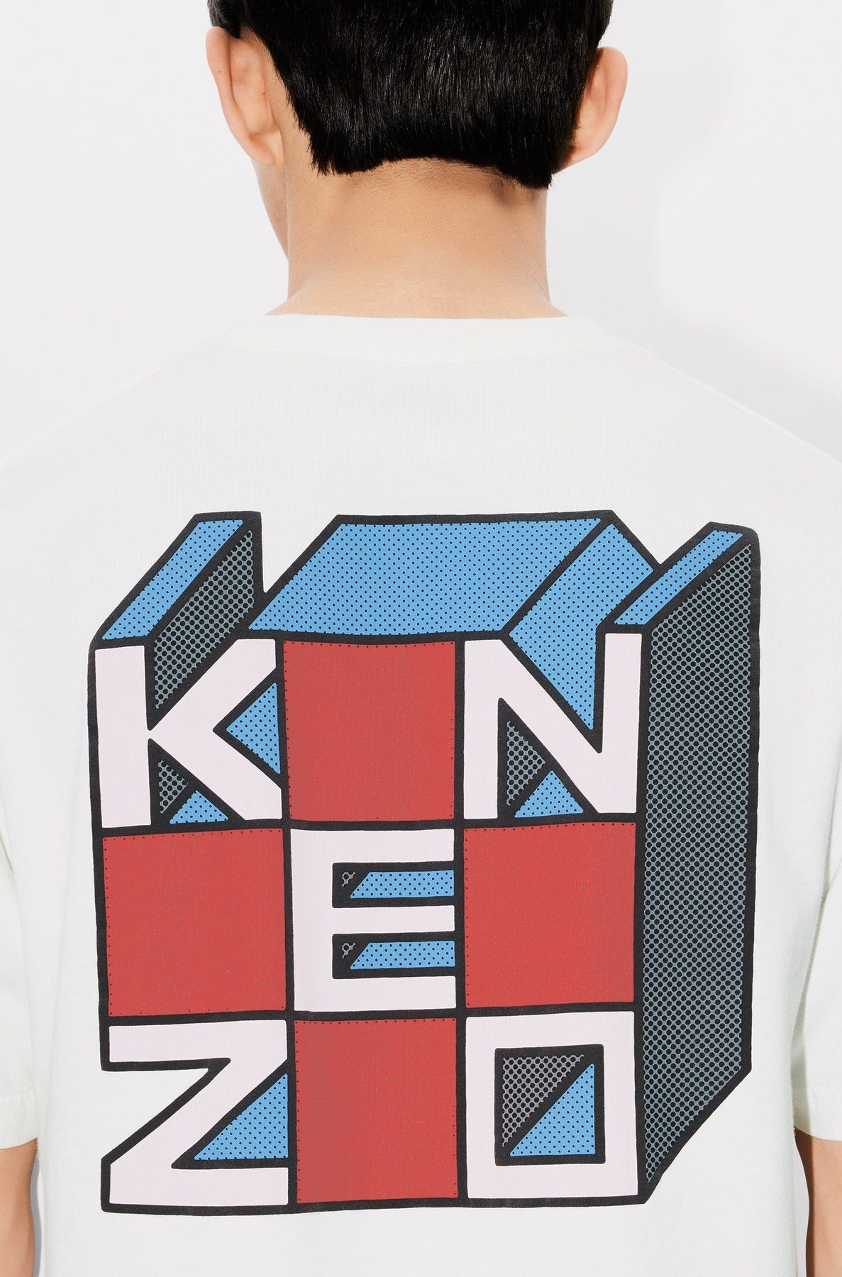 T-shirt oversize Kenzo Kube - Off White