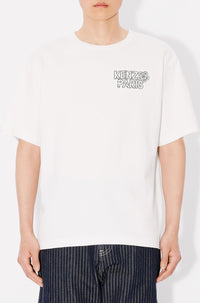 T-shirt oversize brodé Kenzo Constellation - Off White